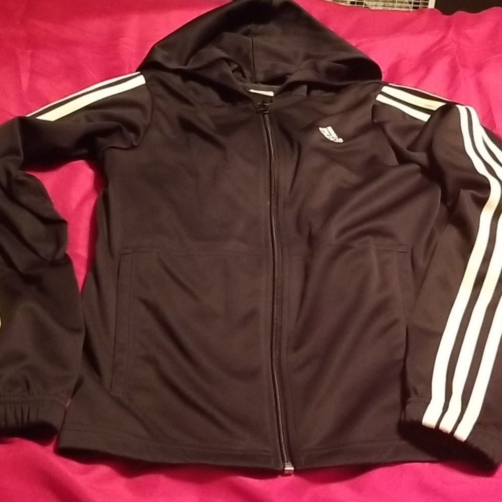 Classic Adidas Hooded Zip Up